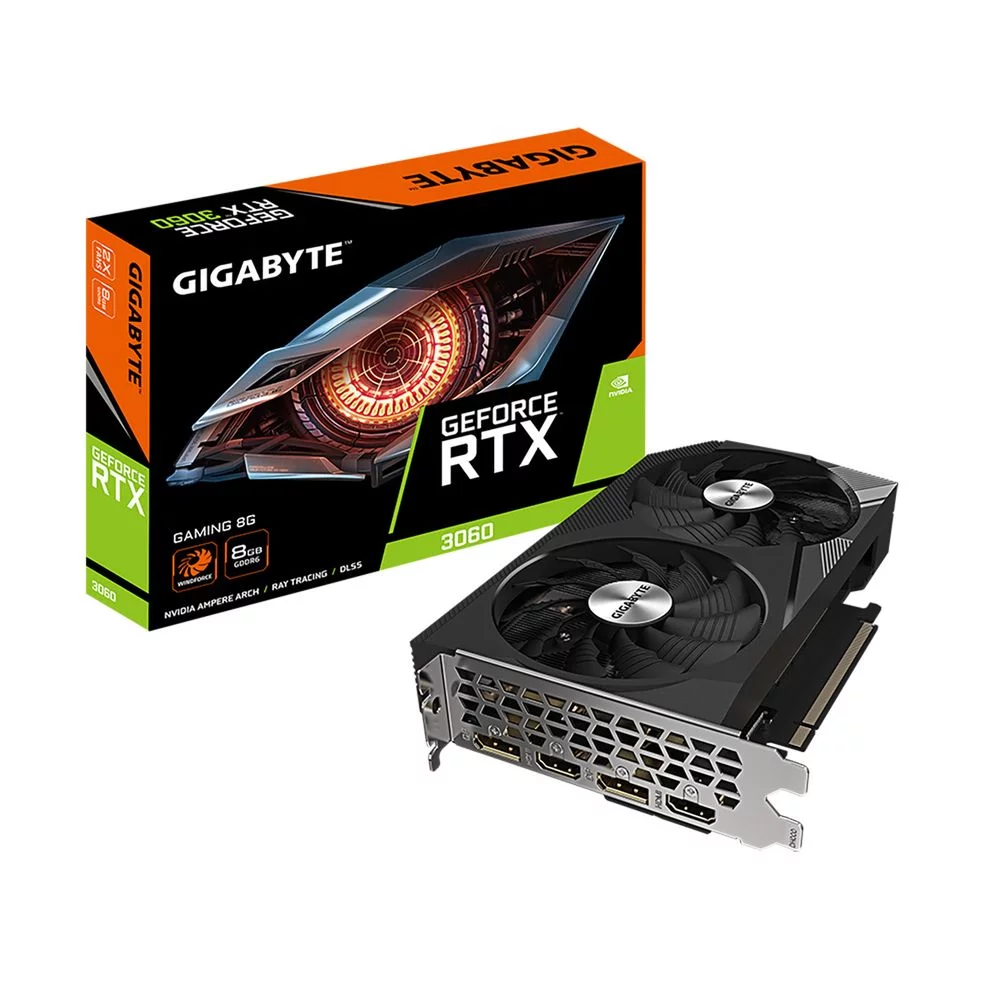 Видеокарта Gigabyte Bad Pack RTX3060 GAMING OC 8GB GDDR6 128bit 2xDP 2xHDMI 2FAN RTL bp (GV-N3060GAMING-8GD 2.0||BP)