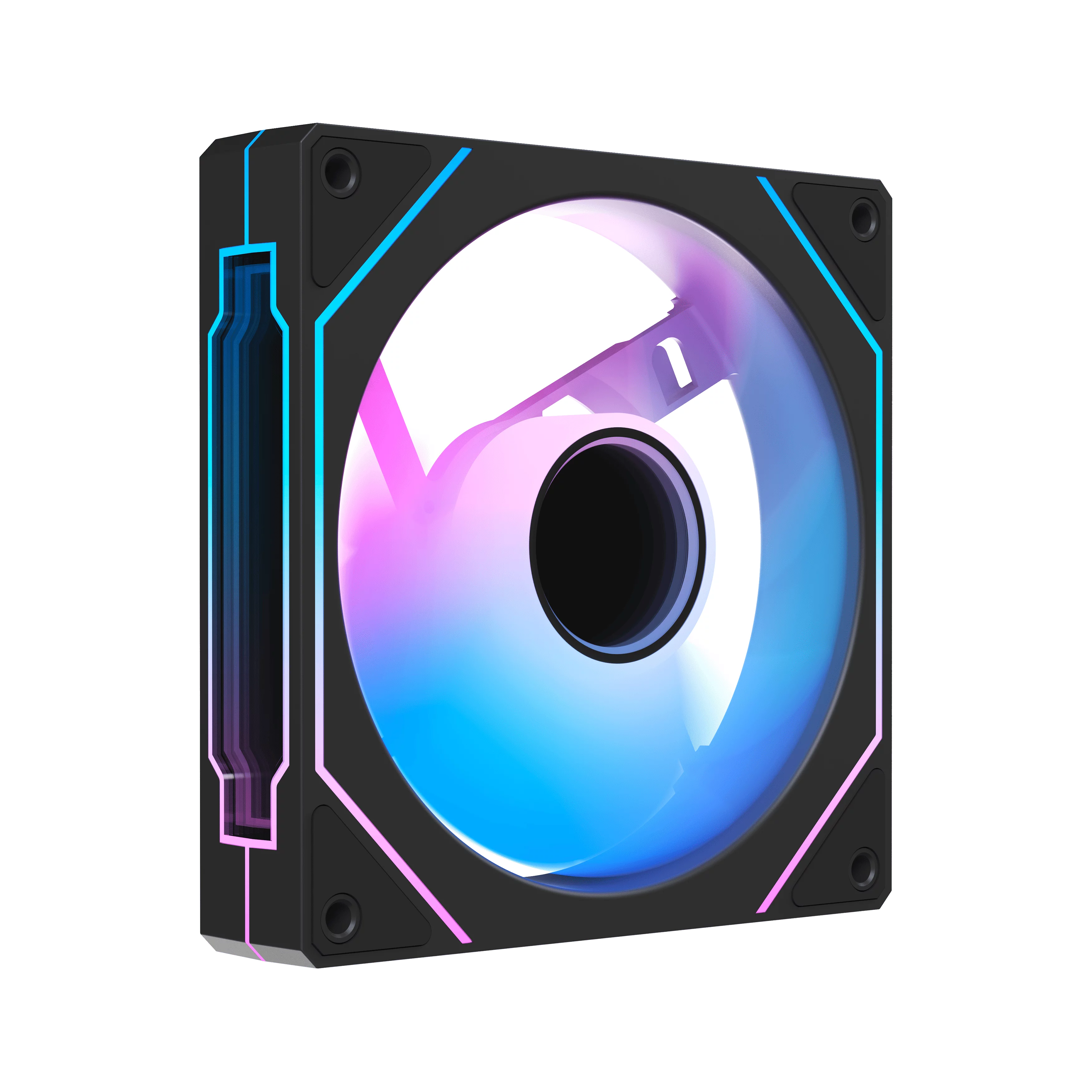 Кулер для корпуса/ Case Cooler Ocypus Gamma F12 BK ARGB REVERSE BLADE (120x120x25mm, 4-pin PWM, ARGB, 50CFM, 31dBA, 1600RPM, Black) (GAMMA-F12-BK1AM01X-GL)