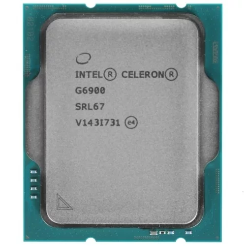 Процессор/ APU LGA1700 Intel Celeron G6900 (Alder Lake, 2C/2T, 3.4GHz, 4MB, 46W, UHD Graphics 710) OEM (CM8071504651805SRL67)