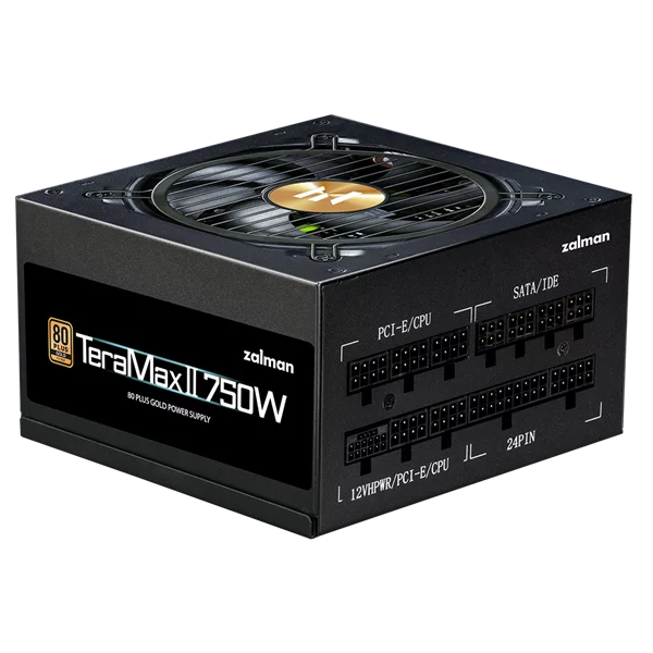 Блок питания Zalman ZM750-TMX2, 750W, ATX12V v3.0, APFC, 12cm Fan, 80+ Gold Gen5, Full Modular, Retail