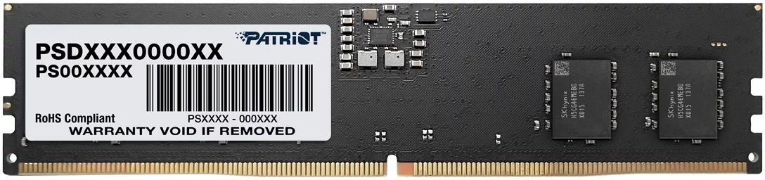 Память DDR5 32GB 5600MHz Patriot PSD532G56002 Signature RTL PC5-44800 CL46 DIMM 288-pin 1.1В dual rank Ret