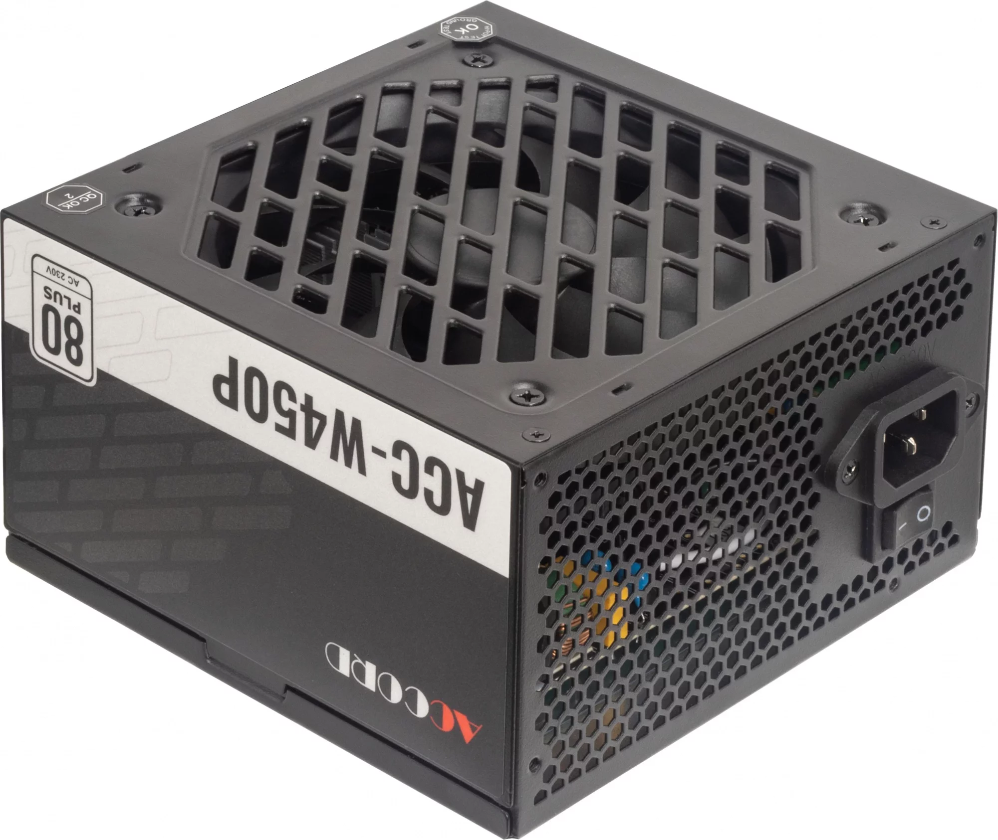 Блок питания Accord ATX 450W ACC-W450P 80+ white (20+4pin) 120mm fan 6xSATA RTL