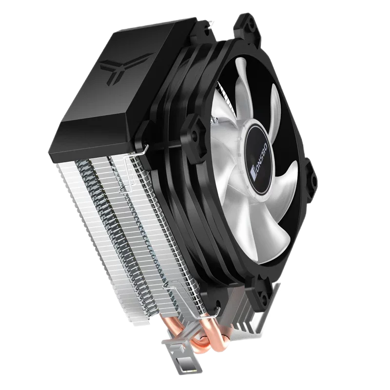 Кулер для процессора/ CPU Cooler JONSBO CR-1200E (95W, 3-pin, 128mm, Al/Cu, 2x6mm, FRGB, 1x92mm, 36CFM, 26.5dBA, 2000RPM, S: 1700/1200/115X, AM4/AM5 Black)