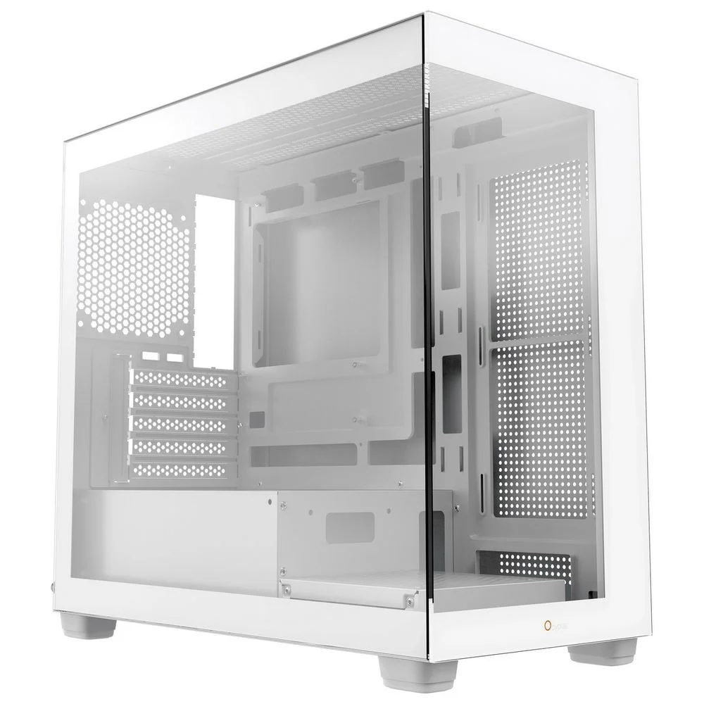 Корпус для ПК Case Ocypus Gamma C52 WH mATX / win / white / no PSU / Tempered Glass (GAMMA-C52-W-HD000XX-GL)