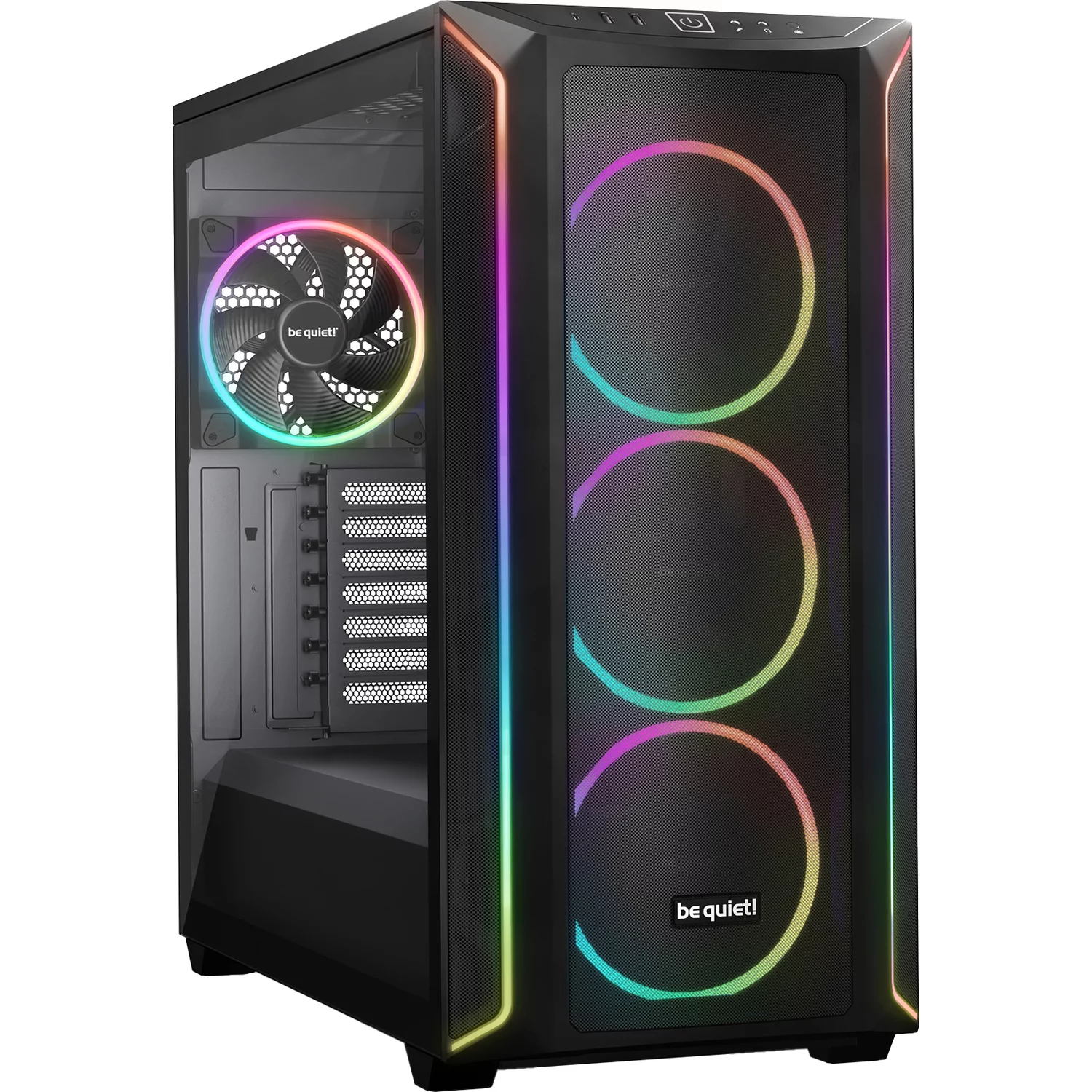 Корпус ПК без блока питания/ Case be quiet! SHADOW BASE 800 FX, Full-Tower, TG, 4x140mm ARGB, 2xUSB-A 3.2, 1xUSB 3.2 Type-C, E-ATX, ATX, mATX, mITX Black (BGW63)