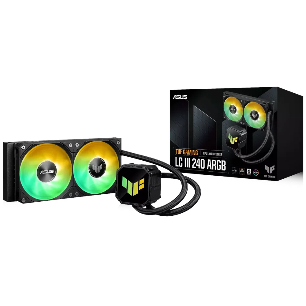 Жидкостная система охлаждения ASUS TUF GAMING LC III 240 ARGB / AIO COOLER,2IN1 ARGB FAN (90RC01J1-B0EAY0)