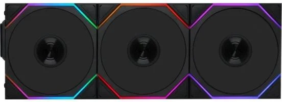 Вентилятор для корпуса Lian-Li Uni Fan TL Wireless 120 ARGB 120х120x28 черный 4-pin 33дБ (упак.:3шт) (G99.12TL1W3B.R0) Ret