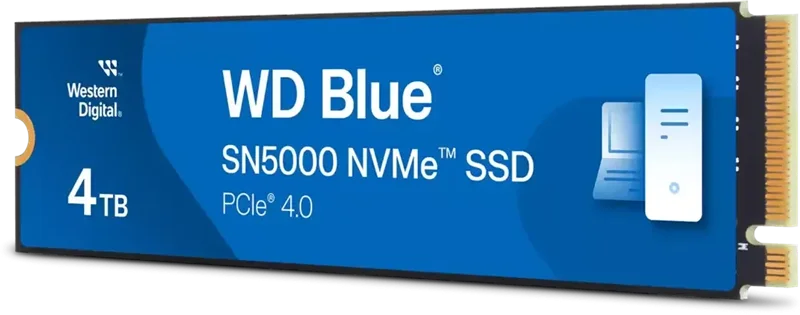 Твердотельный накопитель Western Digital Black SSD SN5000 M2.2280 PCIe 4.0 4Tb, 5500MBs/5000MBs, TBW 1200, WDS400T4B0E, 1 year