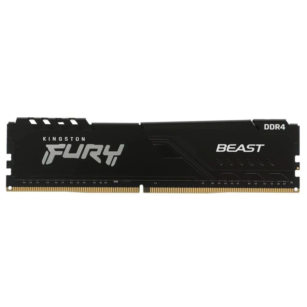Память оперативная/ Kingston 8GB 3200MT/s DDR4 CL16 DIMM FURY Beast Black (Select Regions ONLY) (KF432C16BB/8WP)