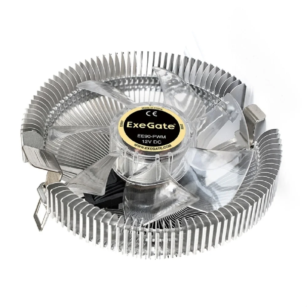 Exegate EX286150RUS Кулер ExeGate EE90-PWM (Al, LGA 775/ 1150/ 1151/ 1155/ 1156/ 1200/ 1700/ A­M2/ AM2+/ AM3/ AM3+/ AM4/ FM1/ FM2/ 754/ , TDP 75W, Fan 90mm, PWM, 800-2400RPM, Hydro bearing, 4pin, 11-24db, 215г, с те