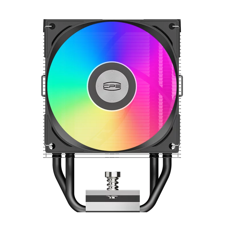 Кулер для процессора/ PCCooler R300 ARGB BK (150W, 4-pin PWM, 133mm, Al/Cu, 3x6mm, ARGB, 1x92mm, 40.94CFM, 30dBA, 2200RPM, S: 1851/1700/1200/115X, AM5/AM4, black)