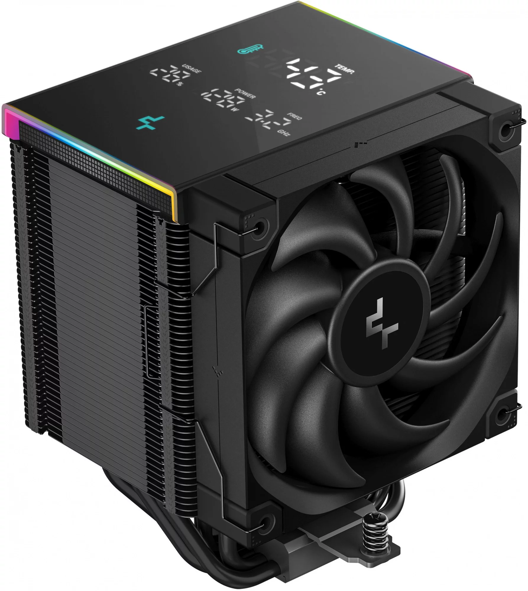 Устройство охлаждения(кулер) Deepcool AK500 Digital Pro Soc-AM5/AM4/1200/1700/1851 черный 4-pin 25dB Al+Cu LCD 240W 1346gr Ret (R-AK500-BKAPMN-G)