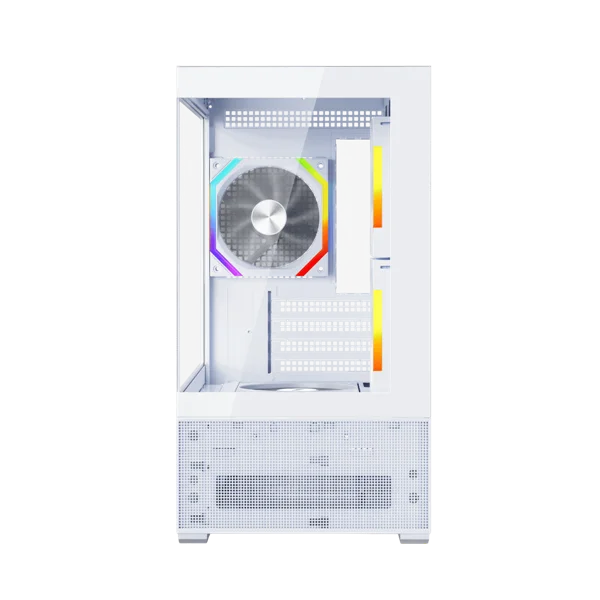 корпус 1STPLAYER CV6 ARGB White / mATX / 3x120mm ARGB & 2x120mm fans / CV6-WH-2FAR-W-2FH7R-W-1FH7-W