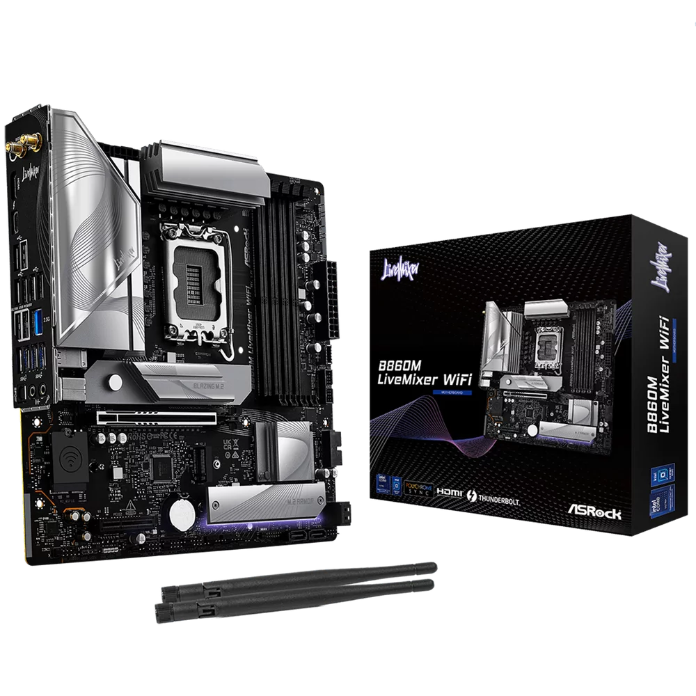 Материнская плата ASRock B860M LIVEMIXER WIFI,