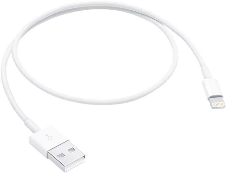 Кабель Apple ME291ZM/ A_ USB (m)-Lightning (m) 0.5м белый (ME291ZM/A_)