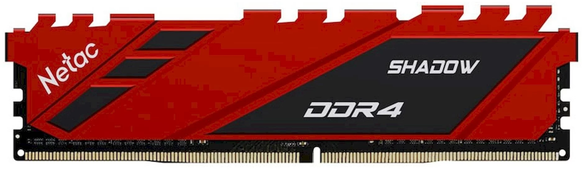 Модуль памяти DDR4 DIMM 8Gb PC28800, 3600Mhz, Netac Shadow NTSDD4P36SP-08R C18 Red, с радиатором