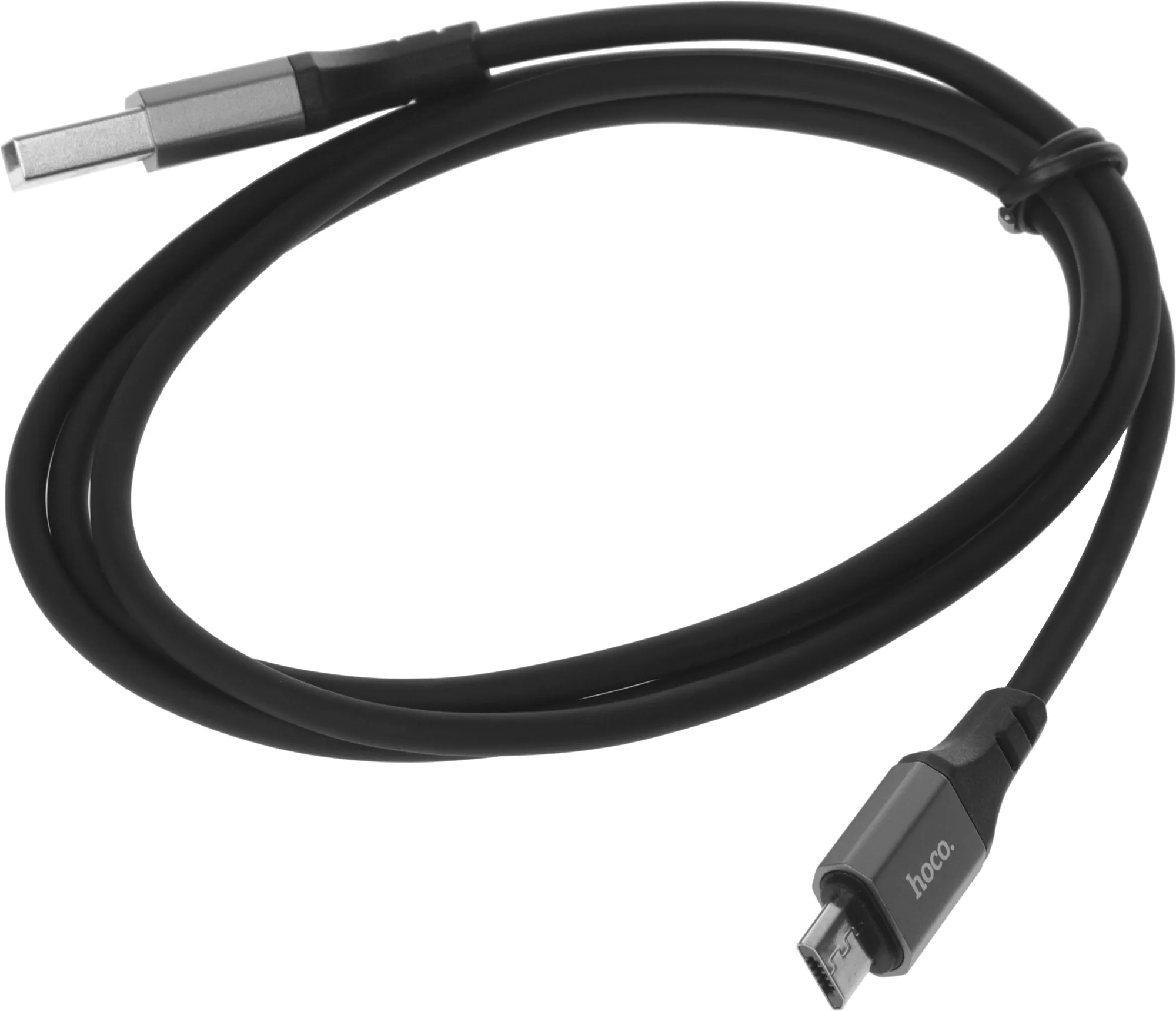 Кабель Hoco X86 Micro Spear X86 MICRO USB (m)-micro USB (m) 1м черный коробка