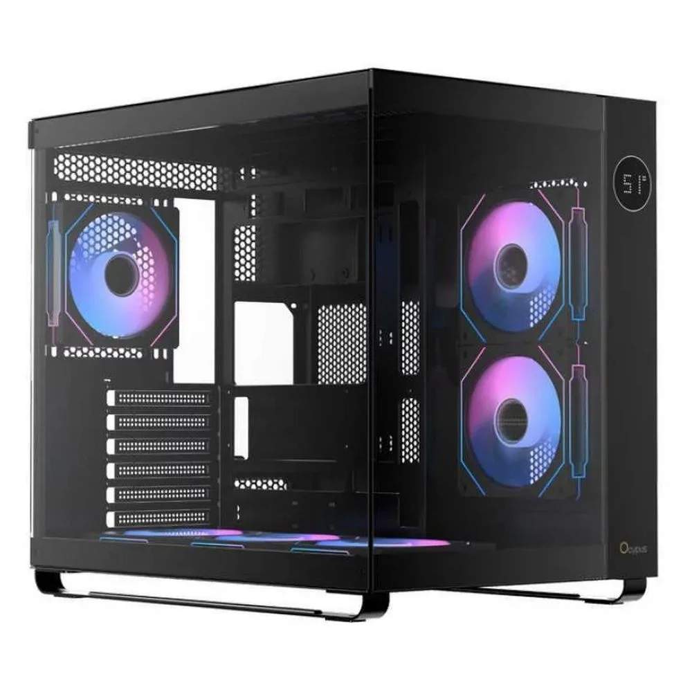 Корпус для Компьютер Ocypus Badpack Case Iota C70 BK ARGB ATX win / black / 6 ARGB fans / no PSU / Tempered Glass (IOTA-C70-BKD600XX-GL||BP)