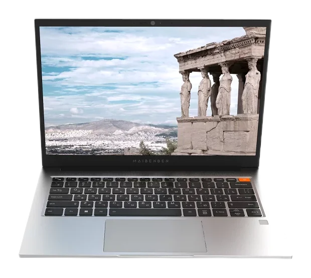 Maibenben B114C 14"(1920x1200 IPS (60Hz))/AMD Ryzen 5 7640HS(4.3Ghz)/16384Mb/512PCISSDGb/Int:AMD Radeon 760M/Cam/BT/WiFi/62WHr/war 2y/1.48kg/Silver/Win11Pro (B114C-R576UMF1SPSRE2)