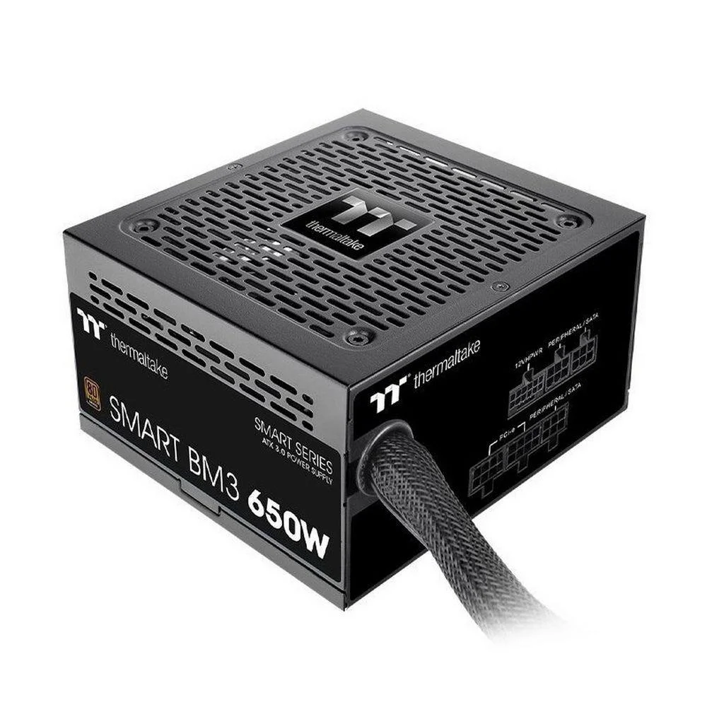 Блок питания Thermaltake Smart BM3 650 / Semi Modular/ Non Light/ Full Range/ Analog/ 80 Plus Bronze/ EU/ JP Main CAP/ All Flat Cables/ Gen 5 (PS-SPD-0650MNFABE-3)