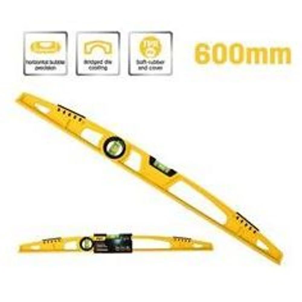 Строительный уровень литой усиленный Deli DL290600Q 600мм