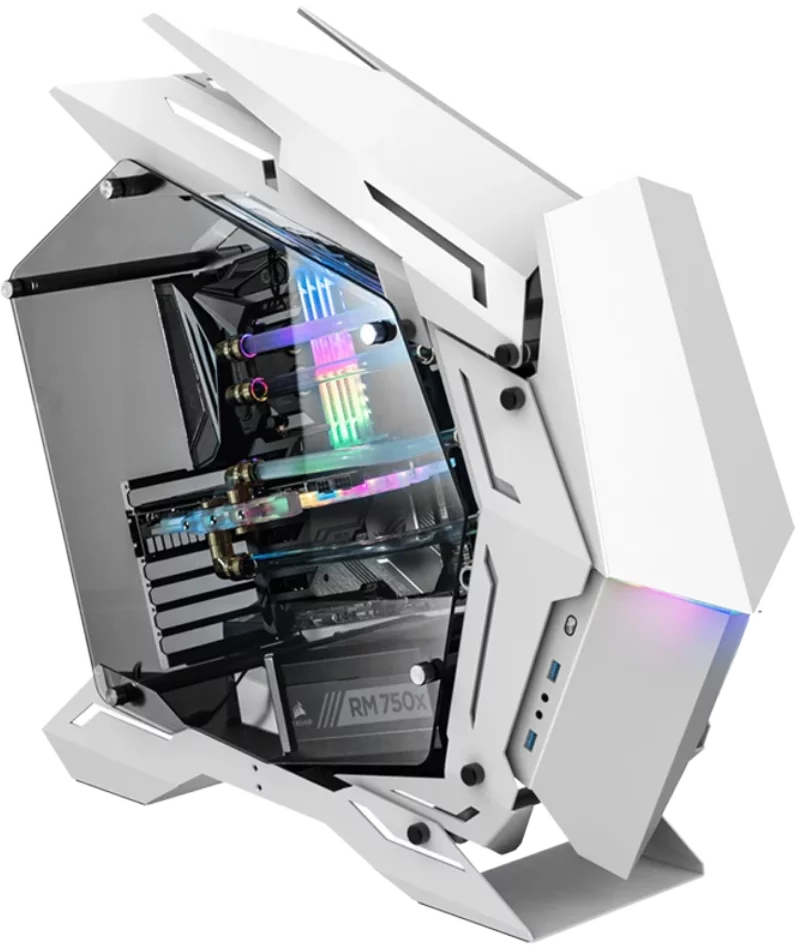 Корпус без блока питания/ Case JONSBO MOD-3, Full-Tower, TG, no fans, 2xUSB-A 3.0, EATX, ATX, mATX, mITX White (MOD-3 WHITE)