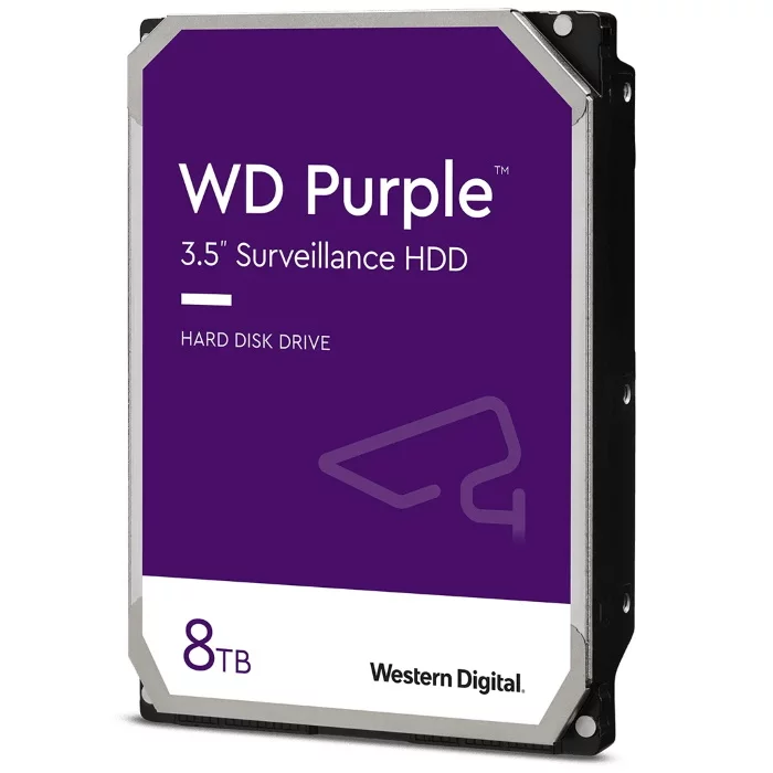 Жесткий диск HDD 8TB Western Digital Purple 3.5" SATA III 7200rpm 256Mb (WD82PURX)