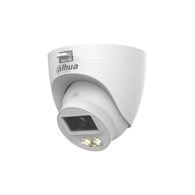 DAHUA DH-HAC-HDW1500CLQP-IL-A-0280B-S3 Уличная турельная HDCVI-видеокамера с интеллектуальной двойной подсветкой 5Мп, объектив 2.8мм, ИК 20м, LED 20м, IP67, корпус: пластик, быстрый монтаж