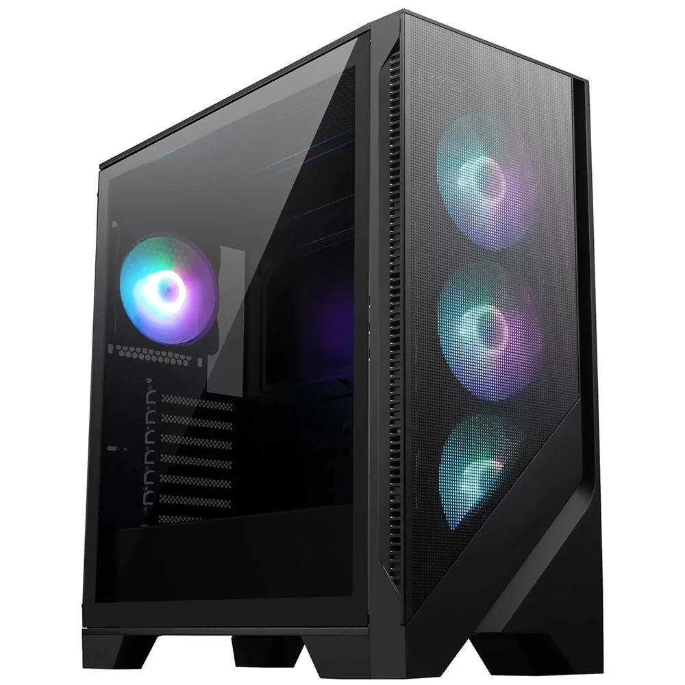 Корпус для Компьютер MSI MAG FORGE 320R AIRFLOW, Global, 2xUSB 3.2 Gen 1, 4x120mm ARGB Fan, ESD ARGB Control Board, Tempered (306-7G23R29-HH9)