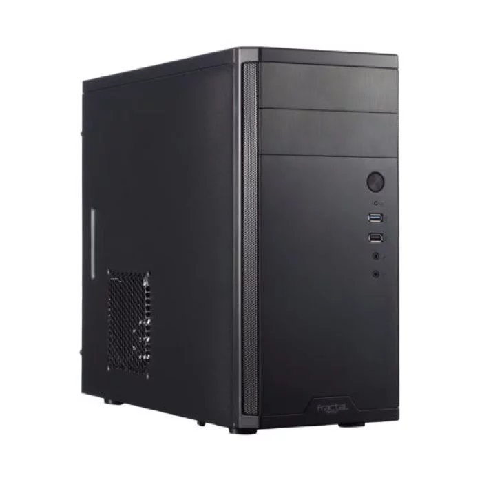 Корпус Fractal Desing Core 1100, черный, без БП, 2x5.25", 2x3.5", 3x2.5", mATX, 1x120mm, 1xUSB2.0, 1xUSB3.0, audio (FD-CA-CORE-1100-BL)