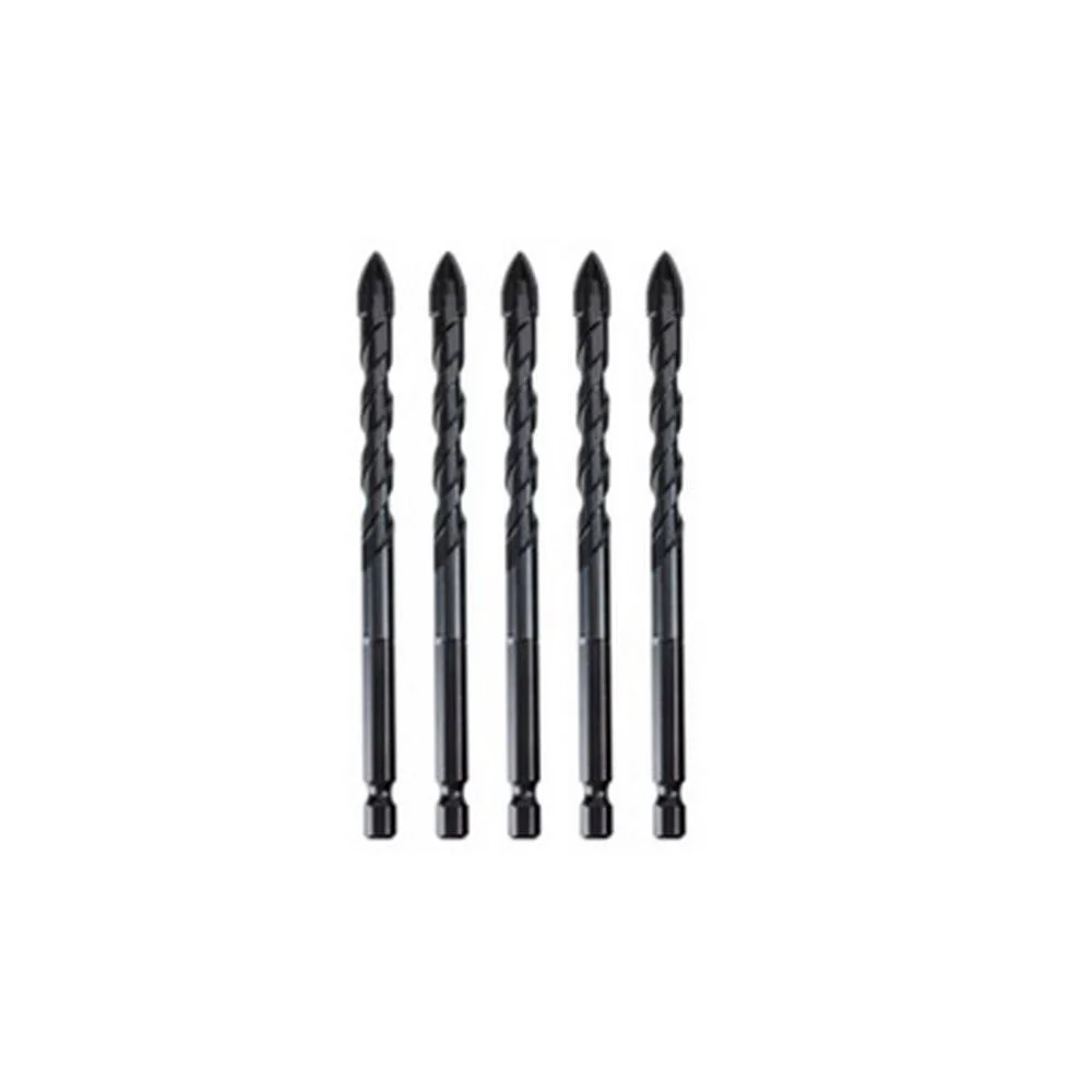 Набор оснастки Deli Сверла по стеклу/керамике/кафелю 12мм 5шт DH-CZZ012-E1 YG6X, шестигранный хвостовик 1/4HEX, кейс