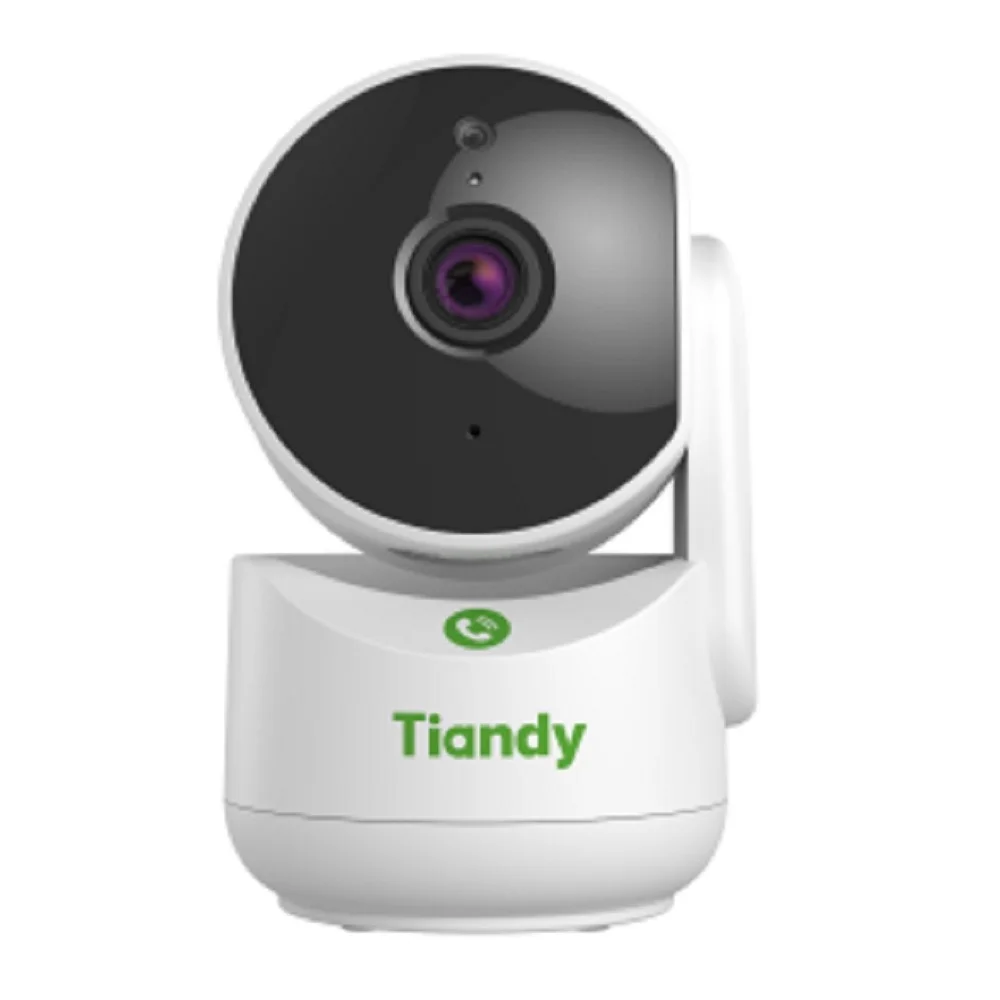 Tiandy TC-H342A Spec:I2W/WIFI/Eu/4mm компактная поворотная домашняя, 4Мп, 2560х1440@20к/c, DWDR, цвет: 0.02лк, S+265, H.265(HP), S+264, H.264(HP, MP, BP), объектив 4мм, встроенные микрофон и динамик,