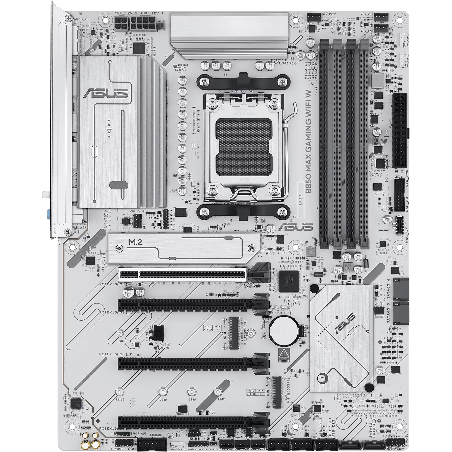 Материнская плата/ B850 MAX GAMING WIFI W (90MB1M10-M0EAY0)
