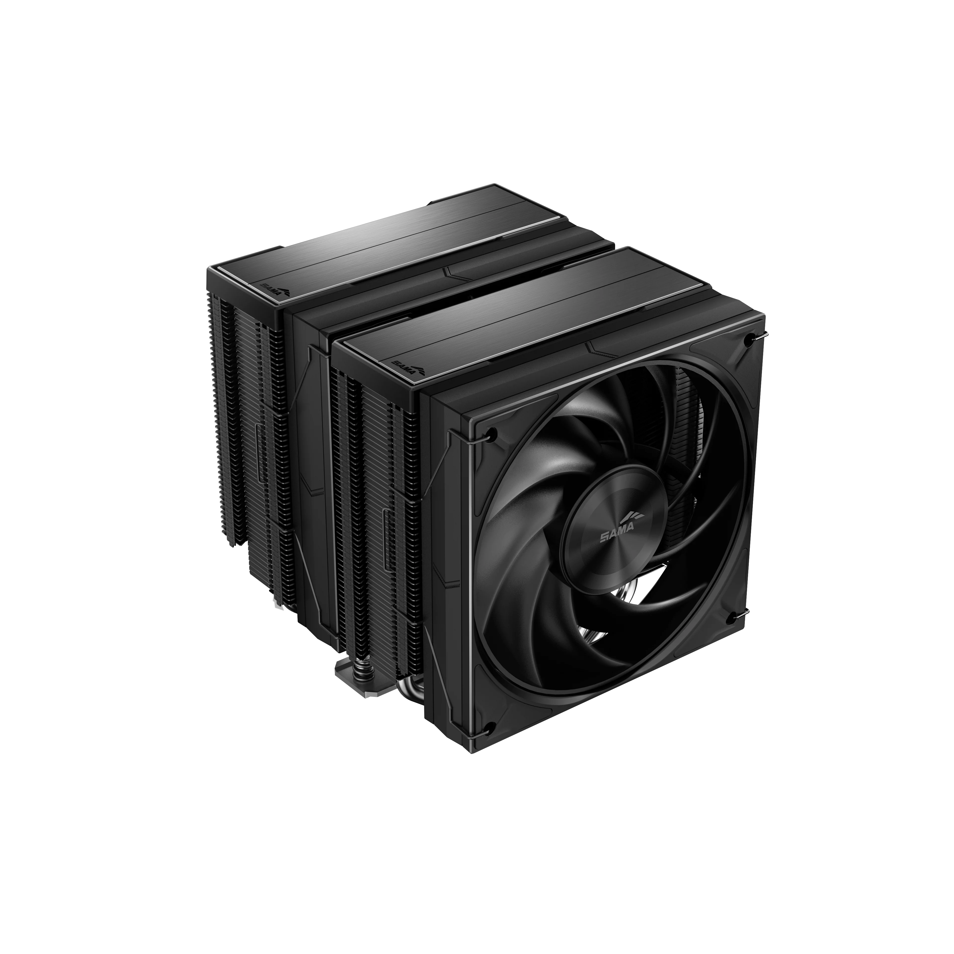Кулер для процессора/ CPU Cooler SAMA A60B (265W, 4-pin PWM, 156.5mm, 6x6mm, 2x120mm, 78CFM, 29dBA, 2200RPM, S: 1851/1700/1200/115X, AM5/AM4, black) (A60-BKWNNXOX-G)