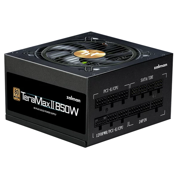 Блок питания Zalman ZM850-TMX2, 850W, ATX12V v3.0, APFC, 12cm Fan, 80+ Gold Gen5, Full Modular, Retail