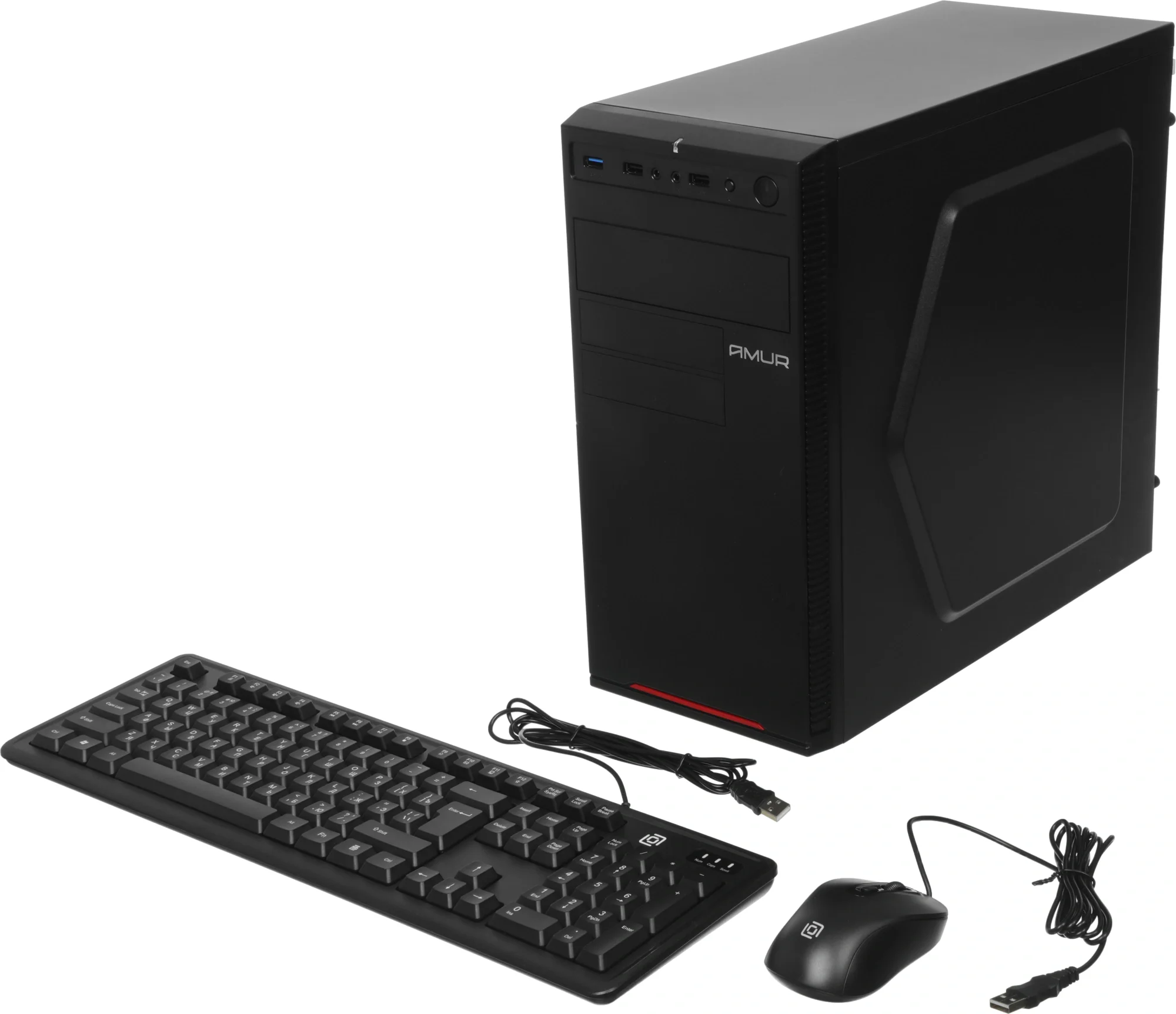 Компьютер Amur Нарвал B7I21 MT i5 12400 (2.5) 16Gb SSD512Gb UHDG 730 FreeDOS 2.5xGbitEth+1xGbitEth 500W мышь клавиатура черный (RUS) (2149657) (АМУЕ.466219.002 2149657)