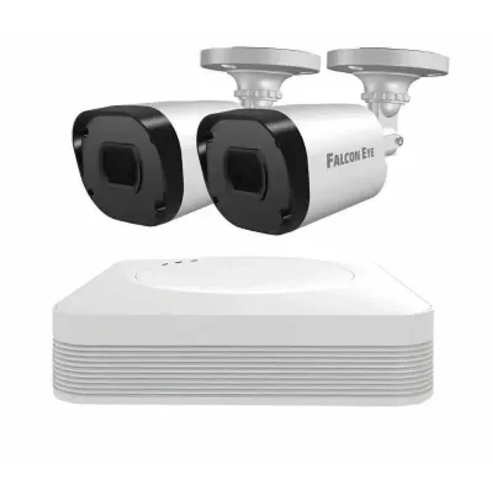 Комплект видеонаблюдения Falcon Eye FE-104MHD KIT Light SMART 4-х канальный гибридный {(AHD,TVI,CVI,IP,CVBS) регистратор; Видеовыходы: VGA;HDMI; Видеовходы: 4xBNC} (00-00109381)