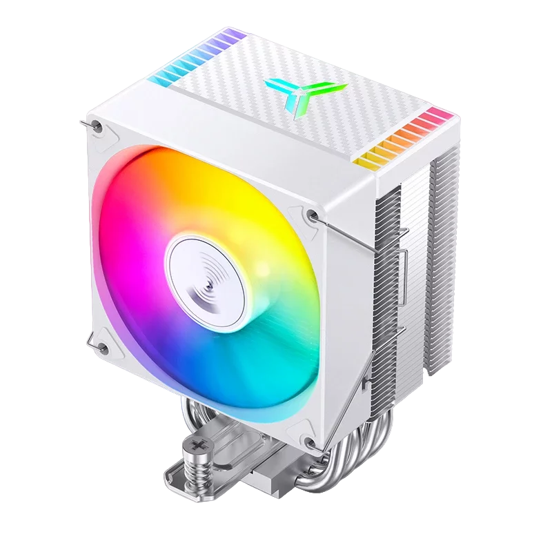 Кулер для процессора/ CPU Cooler JONSBO CR-1400 EVO ARGB (180W, 4-pin PWM, 130mm, Al/ Cu, 4x6mm, ARGB, 1x92mm, 38.2CFM, 33.8dBA, 2200RPM, S: 1700/ 1200/ 115X, AM4/ AM5 White) (CR-1400 EVO ARGB WHITE)