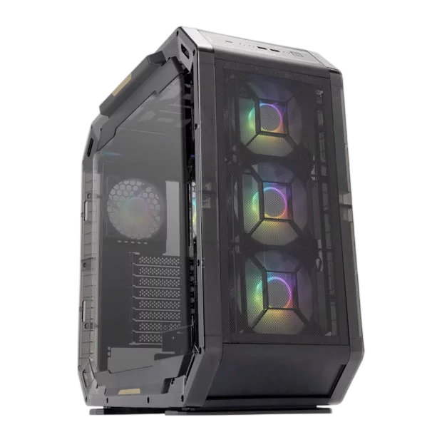 Корпус без блока питания/ Case InWin Airforce, Full-Tower, TG, 4x120mm ARGB, 2xUSB-A 3.0 + 1xUSB-C 3.2, E-ATX, ATX, mATX, mITX Phantom Black (IW-CS-AIRFORCE-PHT)