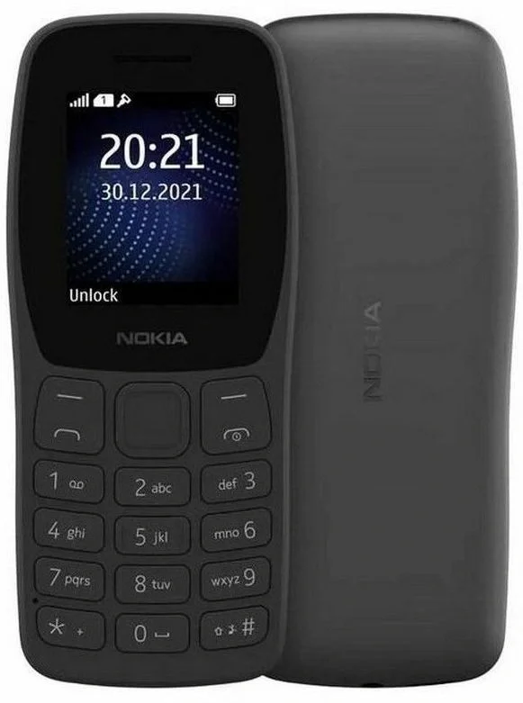 Мобильный телефон Nokia TA-1416 105 DS темно-серый моноблок 1.77" 120x160 Series 30+ GSM900/ 1800 Protect (HC1000007)