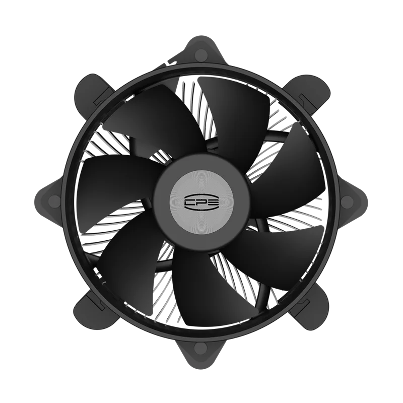 Кулер для ПК/ CPU Cooler PCCooler R120 (95W, 4-pin PWM, 60mm, Al, -mm, 1x95mm, 36.4CFM, 27.8dBA, 2700RPM, S: 1851/1700/1200/115X, black)