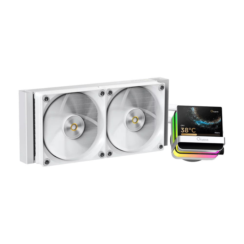 Вентилятор Cooler Ocypus Sigma L24 PRO WH IPS Display/ white/ 290W/ All Intel/ AMD AM* / Screws (SIGMA-L24-WH2ANWL00P-GL)