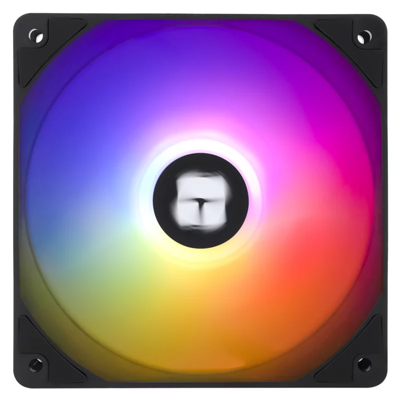 Кулер для корпуса/ Case Cooler Thermalright TL-C12C-S (120x120x25mm, 4-pin PWM, ARGB, 66.17CFM, 25.6dBA, 1550RPM, Black)