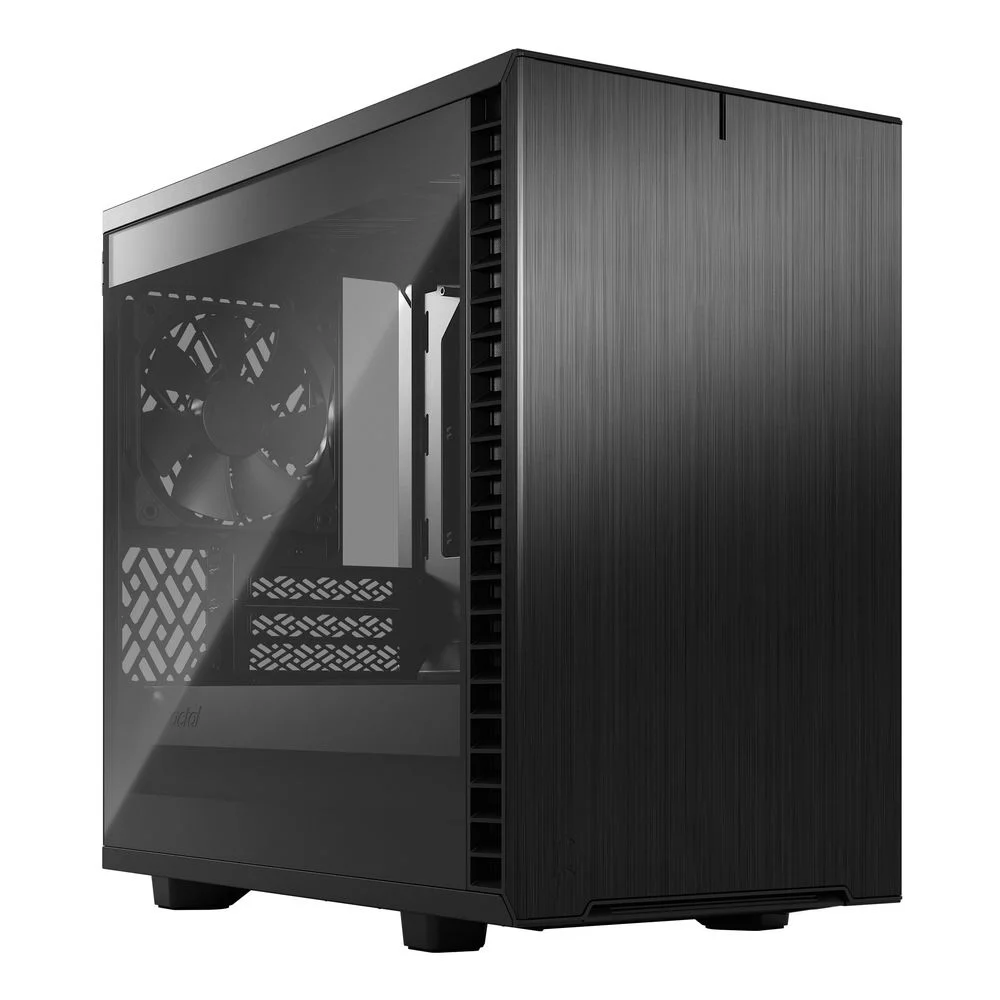 Корпус ПК без блока питания/ Case Fractal Design Define 7 Nano TG Light Tint, Mini-Tower, 1x120mm + 1x140mm, 2xUSB-A 2.0 + 2xUSB-A 3.2 + 1xUSB 3.2 Type-C mITX, mDTX Black (FD-C-DEF7N-02)