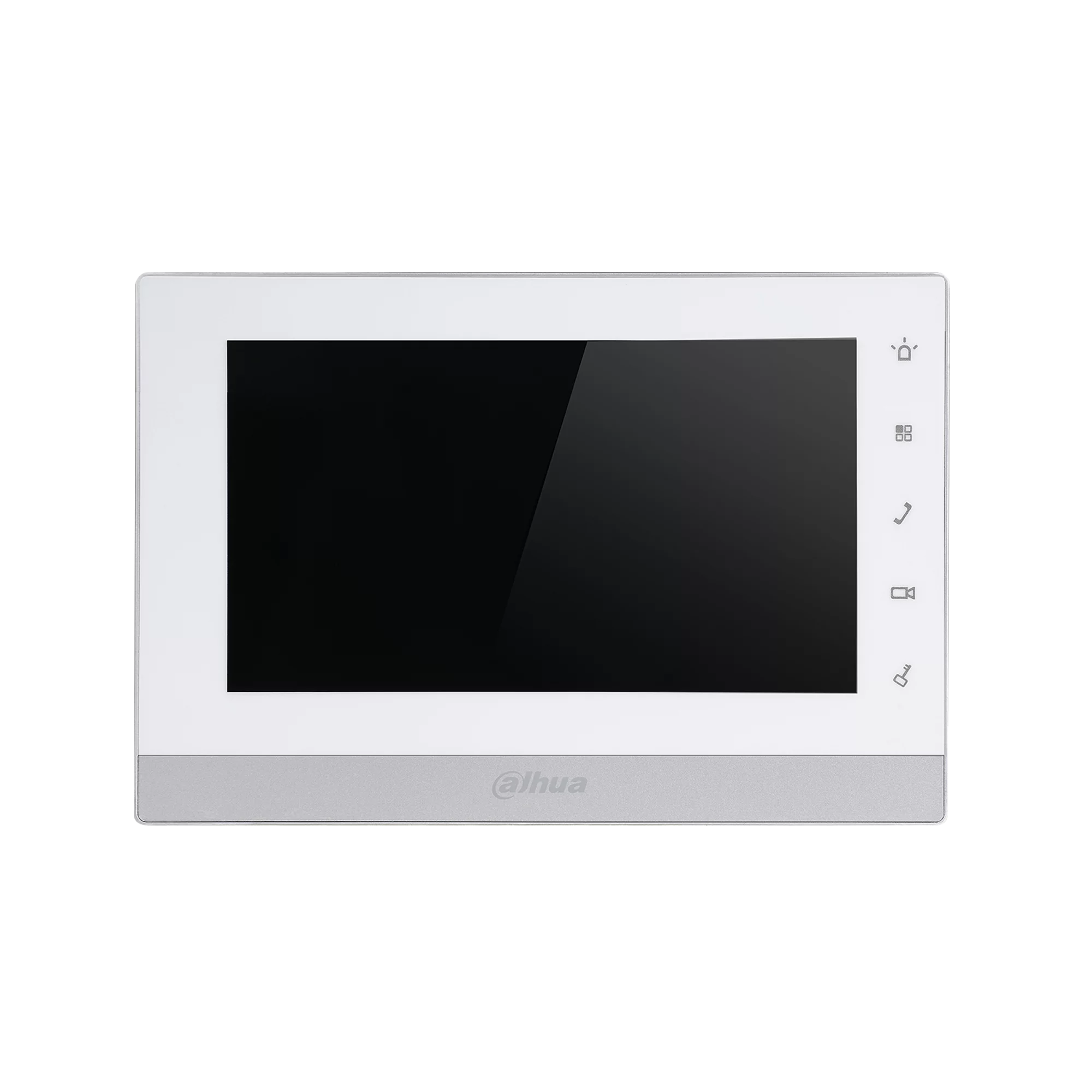 DAHUA DHI-VTH1550CH-S2 Монитор видеодомофона IP 7 дюймовый, белый, ёмкостной сенсорный экран, поддержка карты памяти Micro SD до 32Гб, питание DC 12В