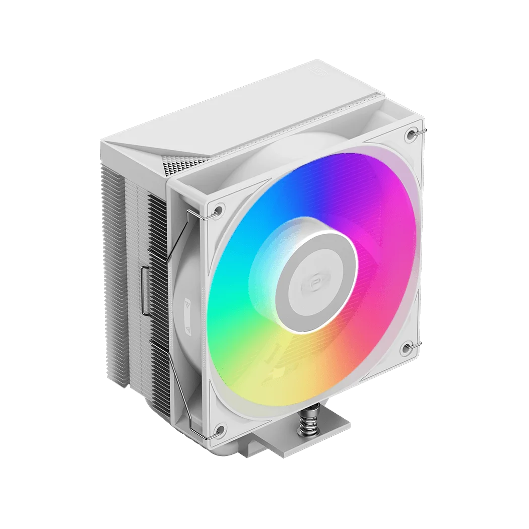 Кулер для процессора/ CPU Cooler PCCooler RT500 TC ARGB WH (245W, 4-pin PWM, 152mm, Al/Cu, 5x6mm, ARGB, 1x120mm, 73.32CFM, 34.9dBA, 2200RPM, S: 1851/1700/1200/115X, AM5/AM4, white)