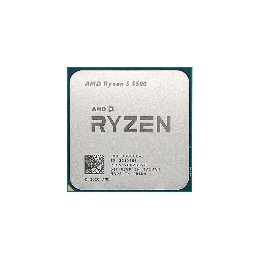 Центральный Процессор AMD RYZEN 5 5500 BOX (Cezanne, 7nm, C6/ T12, Base 3,60GHz, Turbo 4,20GHz, Without Graphics, L3 16Mb, TDP 65W, SAM4) (100-100000457BOX)