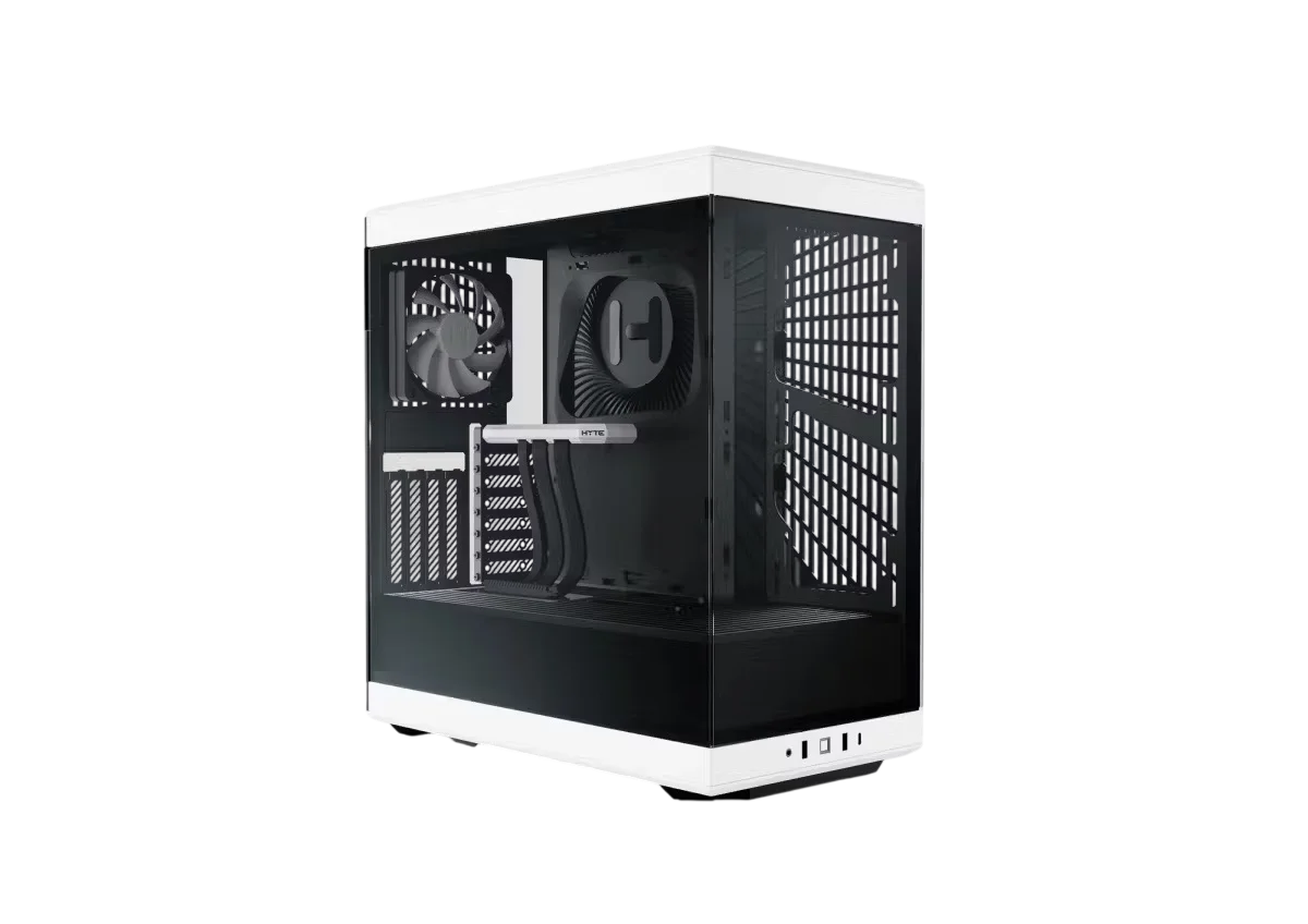 Корпус без блока питания/ Case HYTE Y40, Midi-Tower, TG, no fans, 2xUSB-A 3.2, 1xUSB Type-C, ATX, mATX, mITX Panda (CS-HYTE-Y40-BW)
