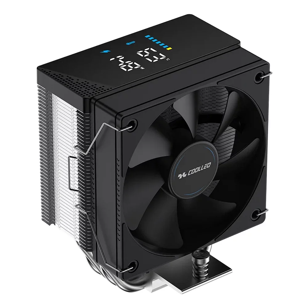 Вентилятор для процессора Coolleo CPU Cooler CL- B40S-DIG V2 Intel: LGA 115X/ 1200/ 1700/ 1851 AMD: AM4/ AM5 200W TDP (CL-B40S-DIG-V2)