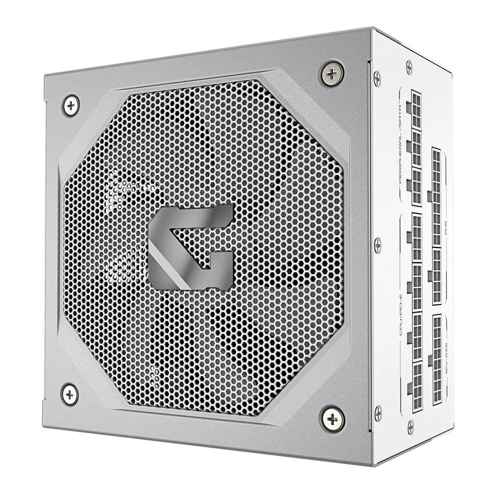 Блок питания Компьютер Gigabyte GP-GME1000GM PG5 ICE/PSU 1000W 1000W, Белый, 80Plus, Platinum, Полностью модульный, PCIe Gen 5.1, ATX 3.1 compatible.